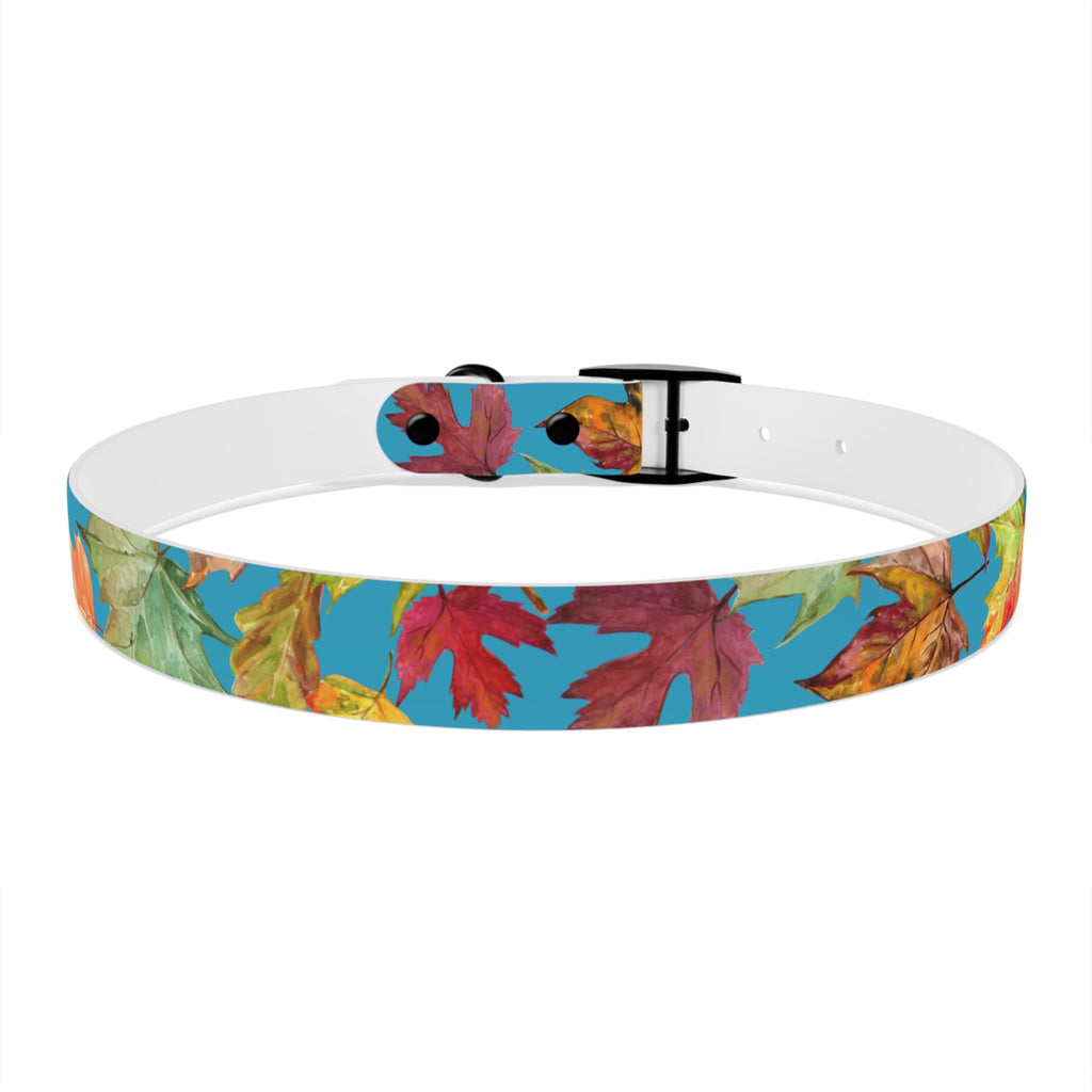 Vibrant Autumn Dog Collar | Fall Pet Accessory, Seasonal Dog Gear, Cute Dog Collars, Leaf Design, Colorful Pet Fashion