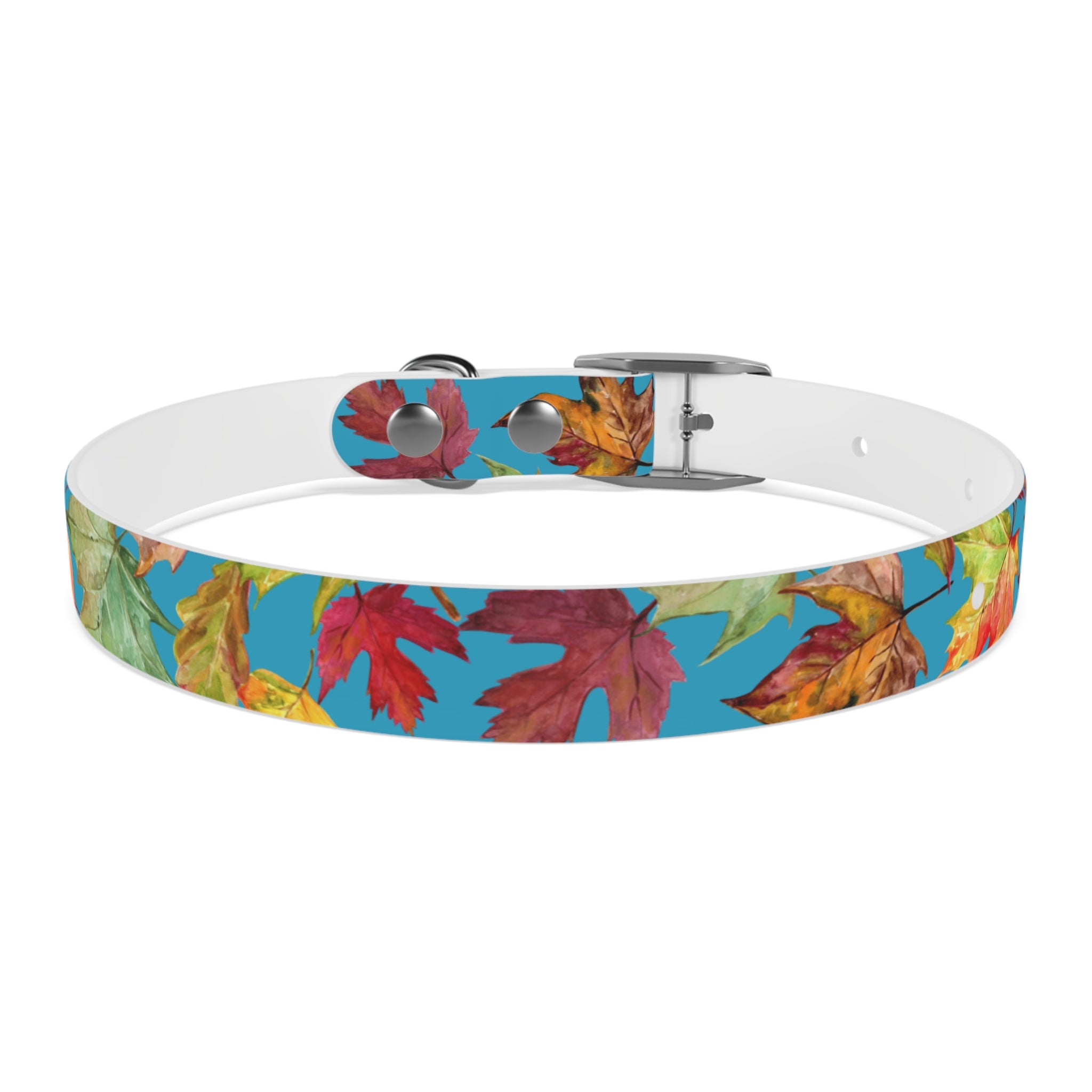 Vibrant Autumn Dog Collar | Fall Pet Accessory, Seasonal Dog Gear, Cute Dog Collars, Leaf Design, Colorful Pet Fashion