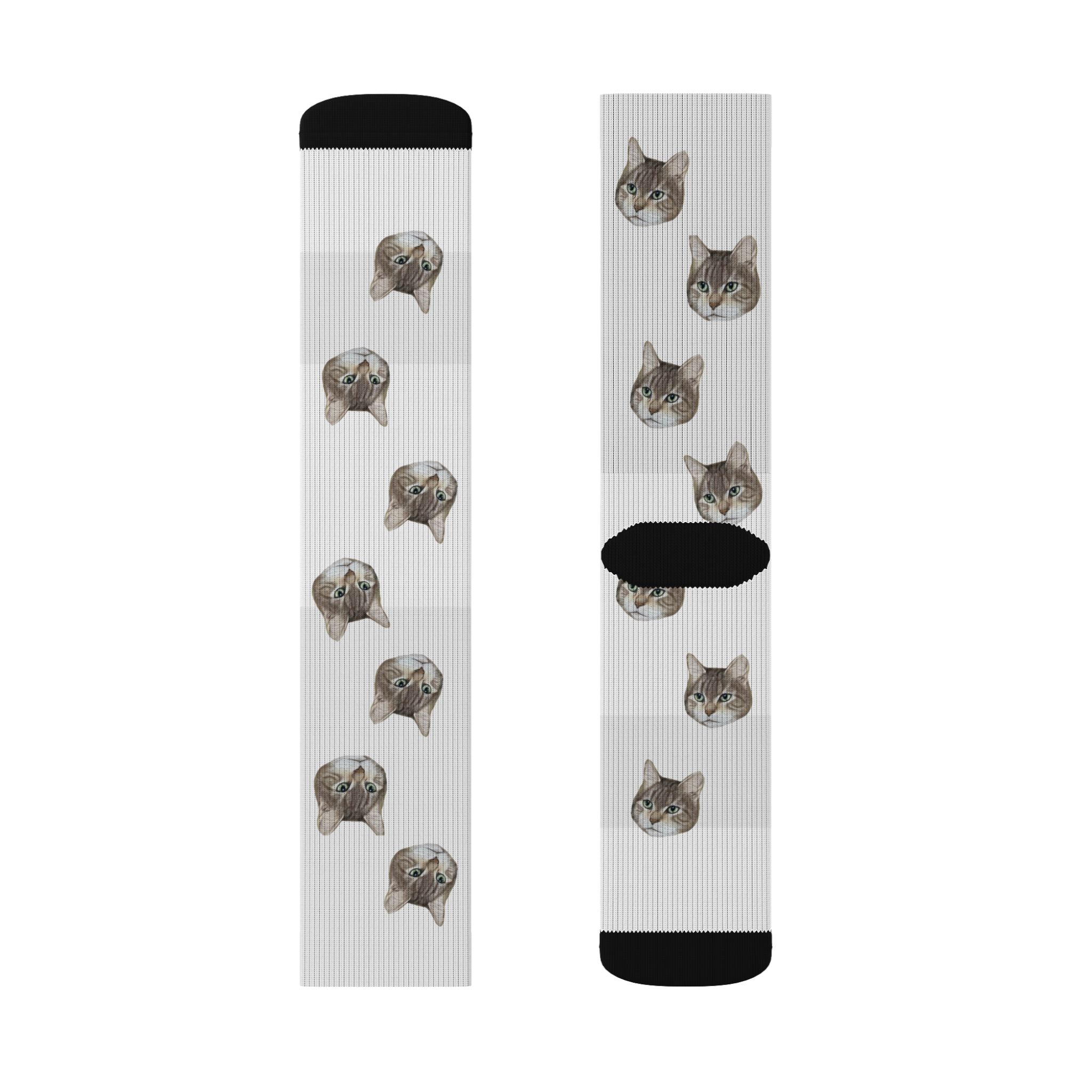 Bengal Cat Print Socks: Novelty Animal Lover Gift