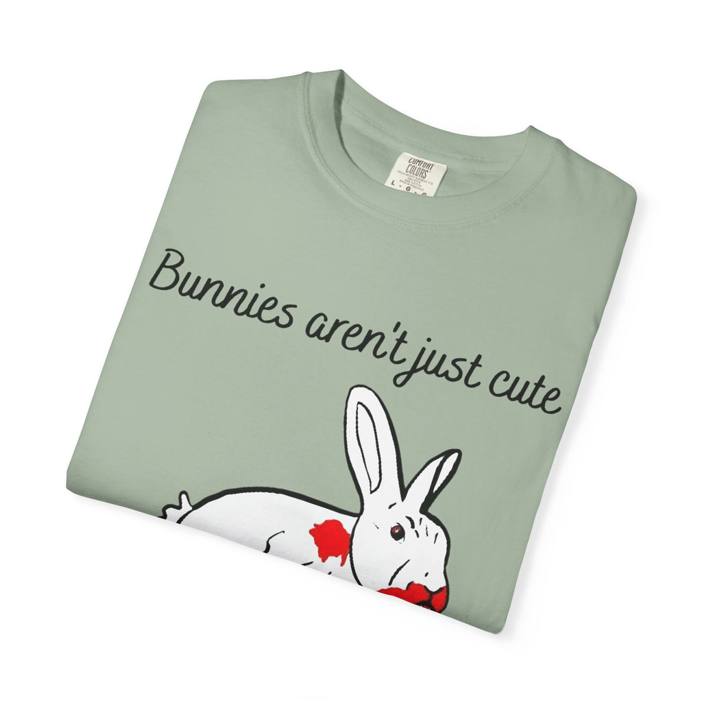 Bloody Bunny T-Shirt | Killer Rabbit Parody Gothic Dark Humor Gift