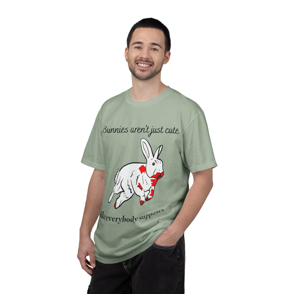 Bloody Bunny T-Shirt | Killer Rabbit Parody Gothic Dark Humor Gift