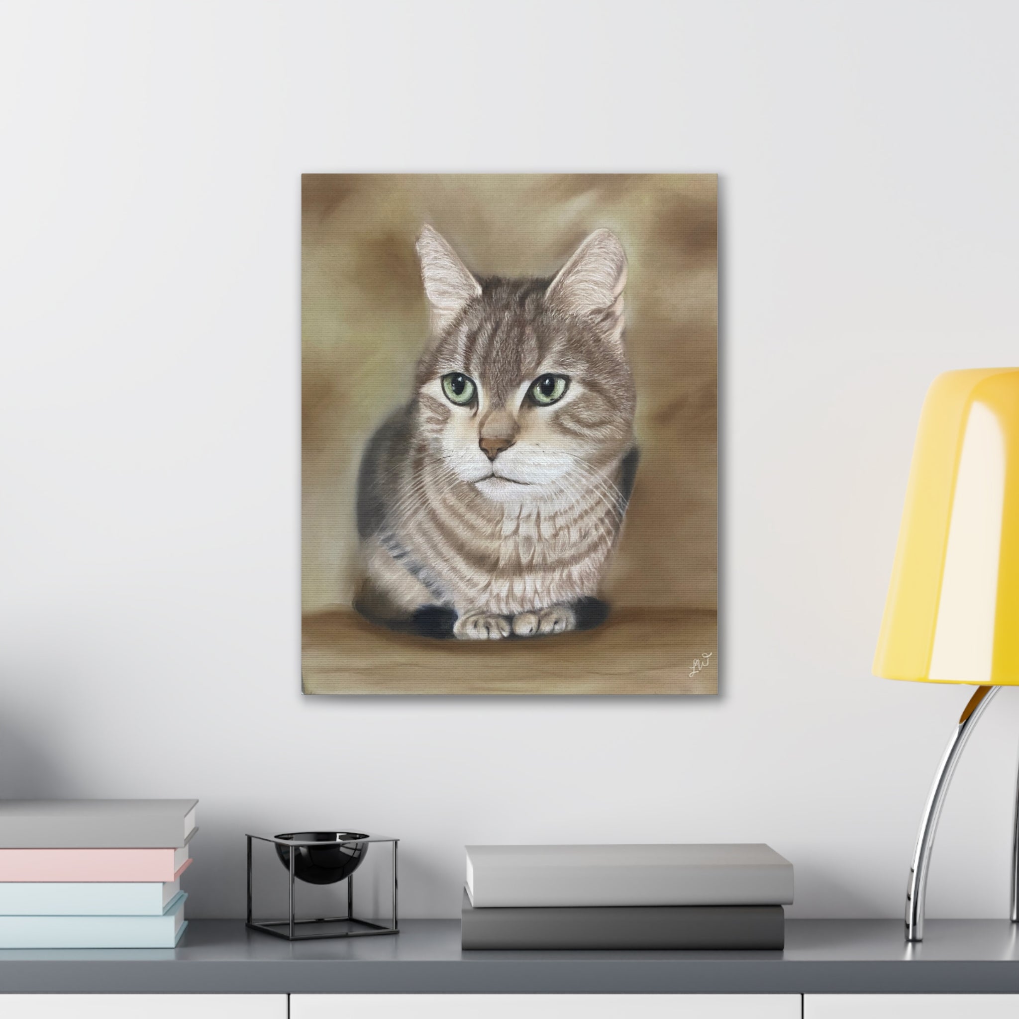 Canvas Print, Bengal Cat Pastel Pet Portrait, Wall Art Decor, Home Decor, Animal Lover Gift, Cat Lover Gift, Cat Wall Hanging, Cat Wall