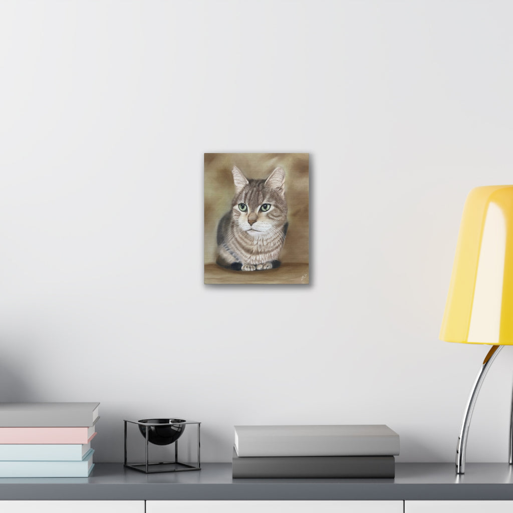 Canvas Print, Bengal Cat Pastel Pet Portrait, Wall Art Decor, Home Decor, Animal Lover Gift, Cat Lover Gift, Cat Wall Hanging, Cat Wall