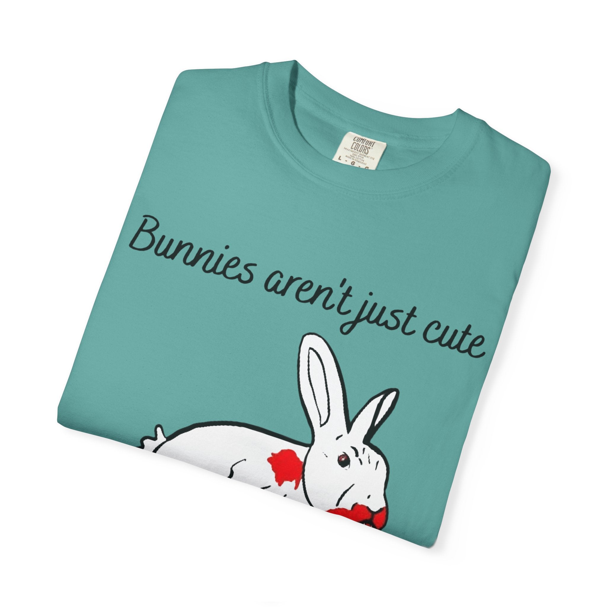 Bloody Bunny T-Shirt | Killer Rabbit Parody Gothic Dark Humor Gift