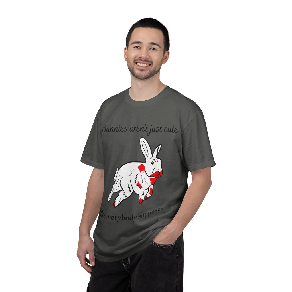 Bloody Bunny T-Shirt | Killer Rabbit Parody Gothic Dark Humor Gift