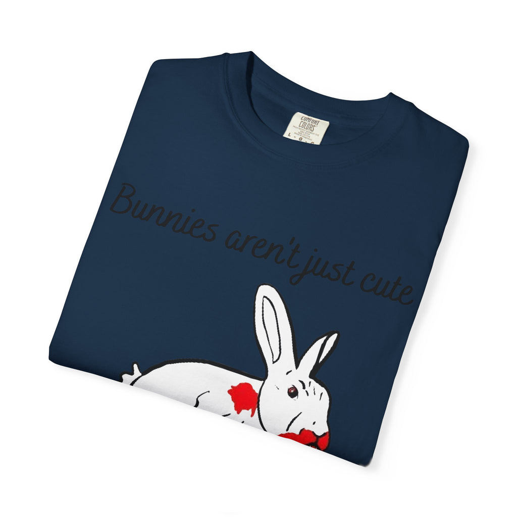 Bloody Bunny T-Shirt | Killer Rabbit Parody Gothic Dark Humor Gift