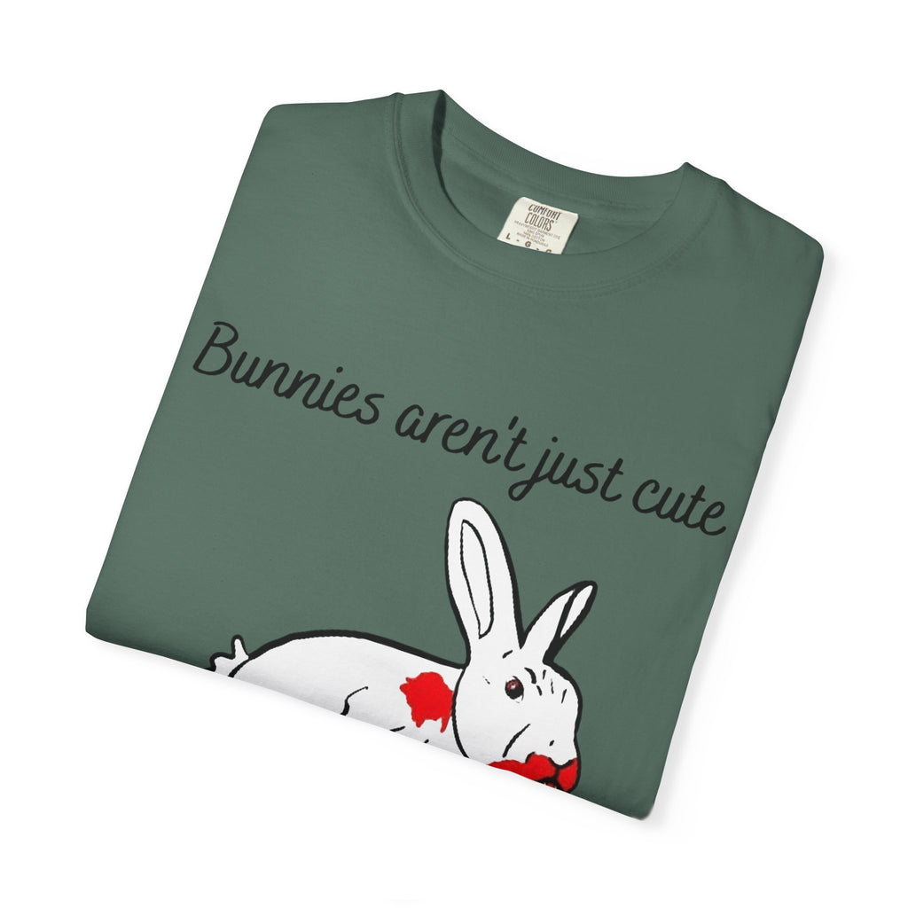 Bloody Bunny T-Shirt | Killer Rabbit Parody Gothic Dark Humor Gift