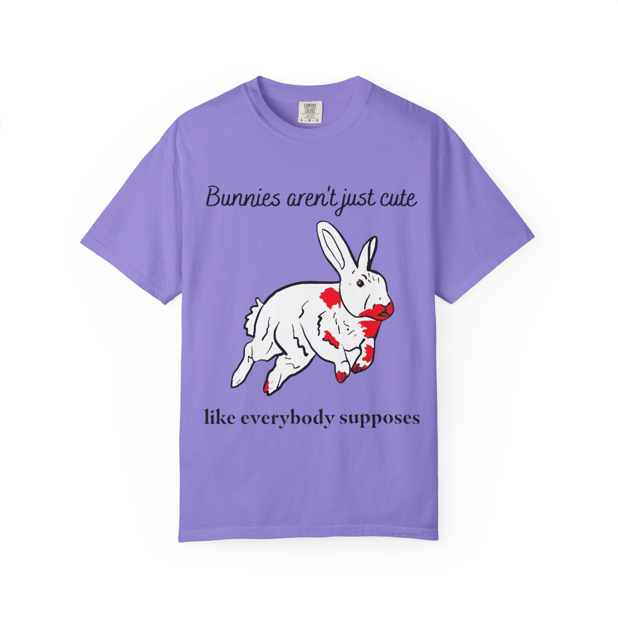 Bloody Bunny T-Shirt | Killer Rabbit Parody Gothic Dark Humor Gift