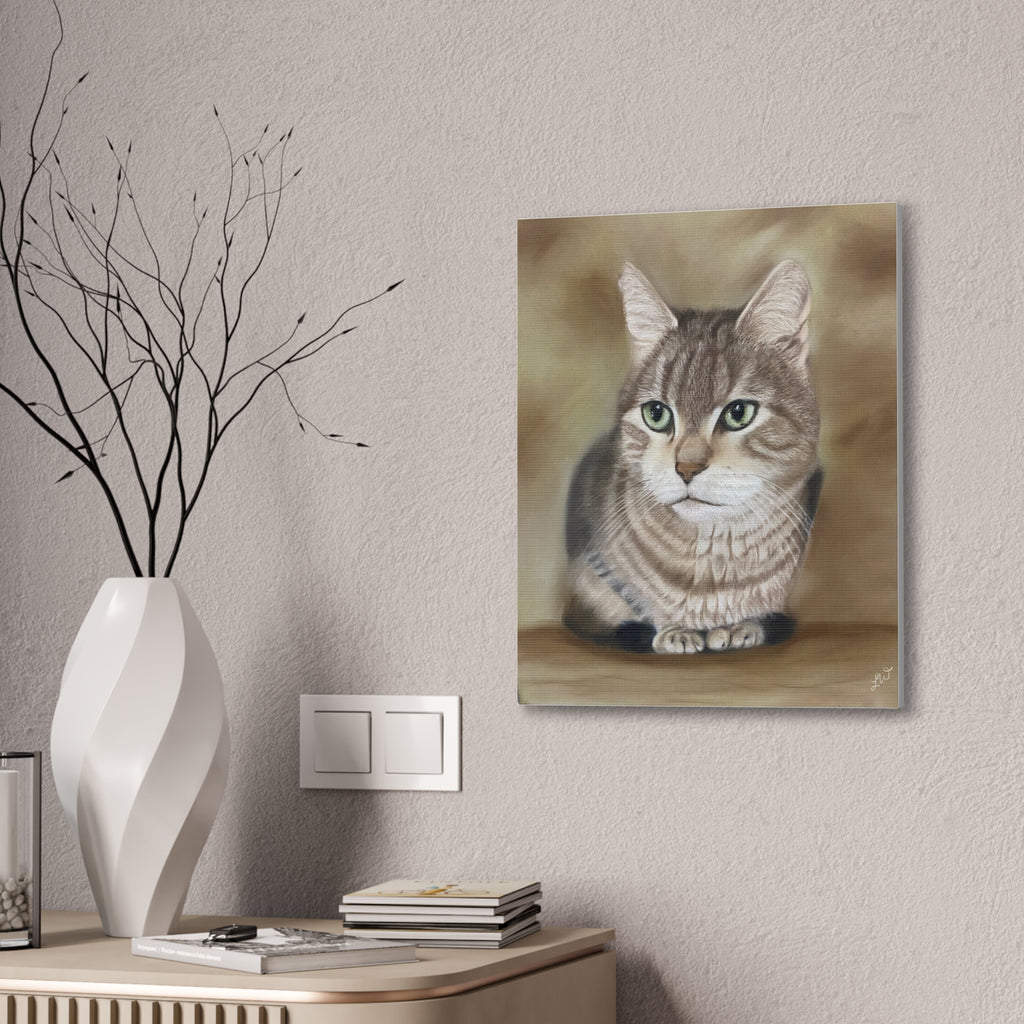 Canvas Print, Bengal Cat Pastel Pet Portrait, Wall Art Decor, Home Decor, Animal Lover Gift, Cat Lover Gift, Cat Wall Hanging, Cat Wall