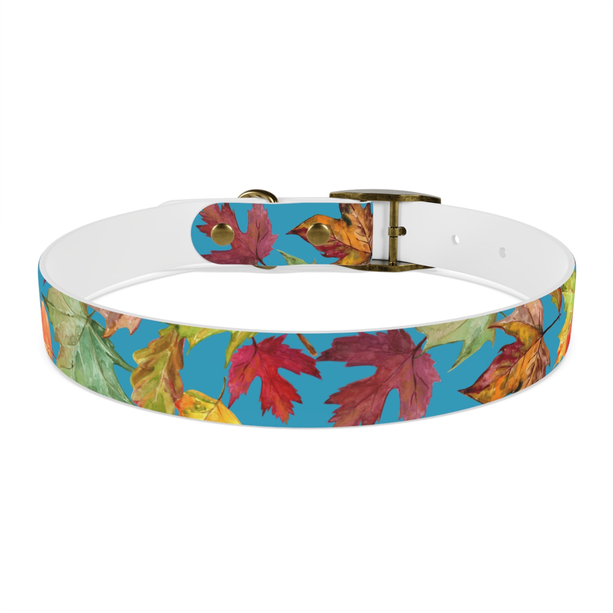 Vibrant Autumn Dog Collar | Fall Pet Accessory, Seasonal Dog Gear, Cute Dog Collars, Leaf Design, Colorful Pet Fashion