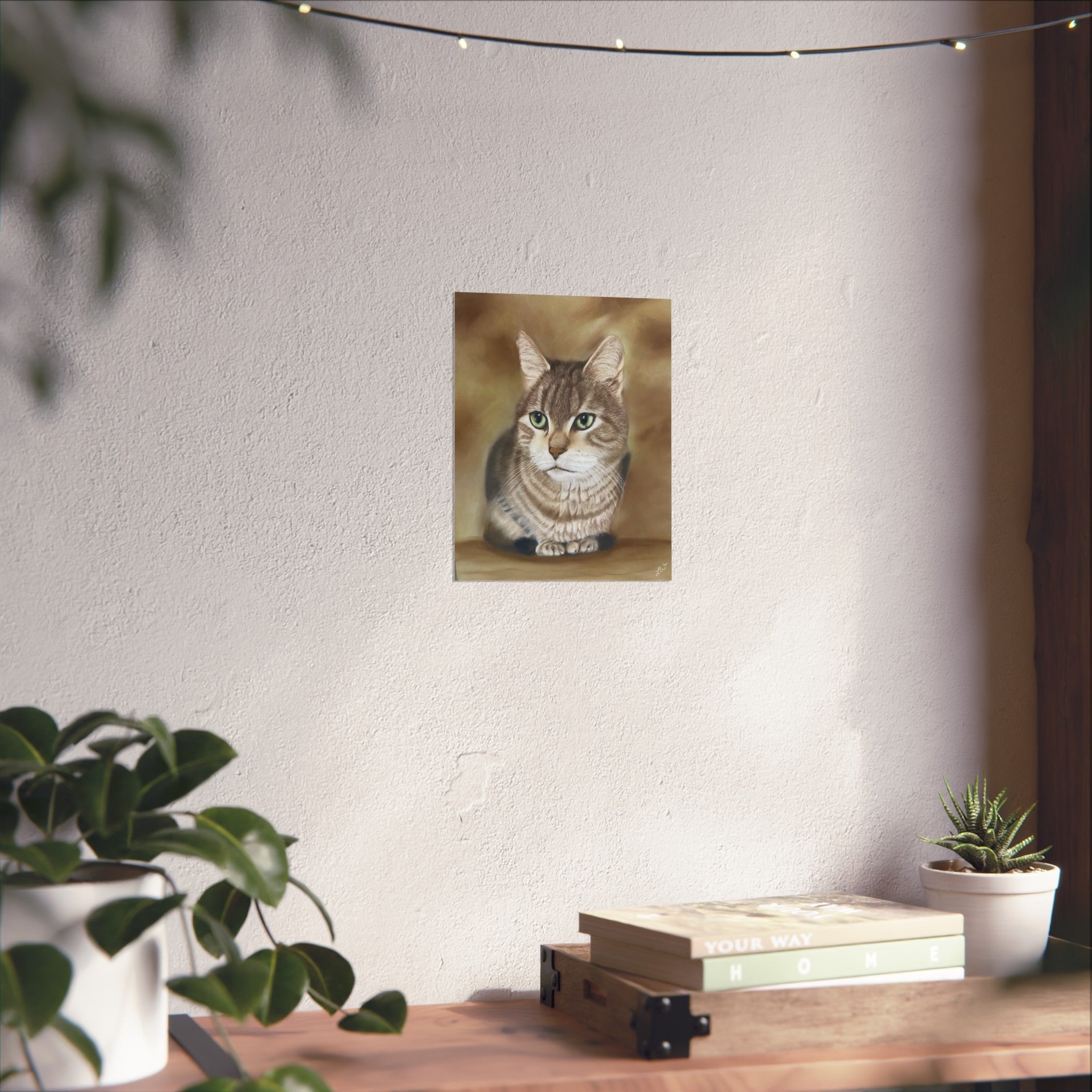 Cat Fine Art Poster, Bengal Cat Art, Wall Decor, Cat Lover Gift, Home Aesthetic Art, Cat Lover Wall Art, Pet Portrait Decor
