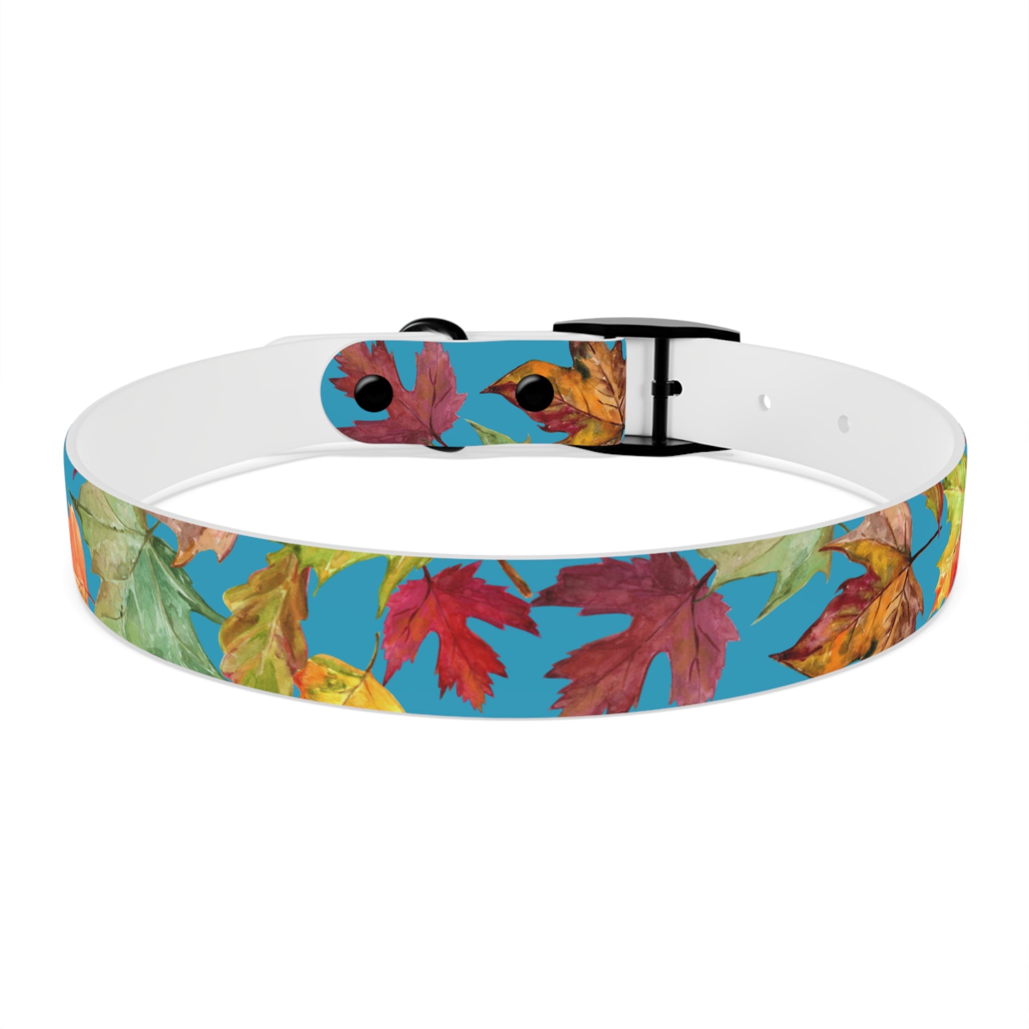 Vibrant Autumn Dog Collar | Fall Pet Accessory, Seasonal Dog Gear, Cute Dog Collars, Leaf Design, Colorful Pet Fashion
