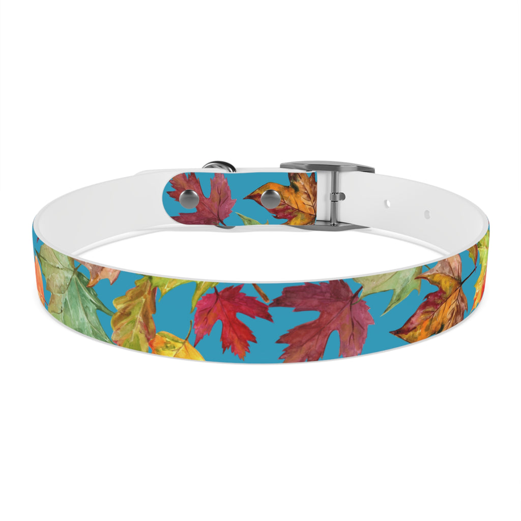 Vibrant Autumn Dog Collar | Fall Pet Accessory, Seasonal Dog Gear, Cute Dog Collars, Leaf Design, Colorful Pet Fashion