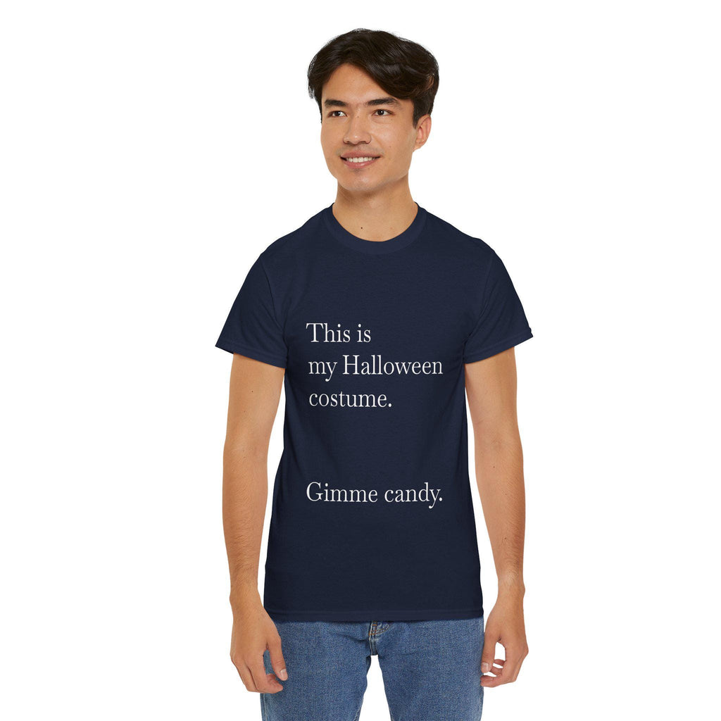 Funny Halloween Unisex Tee, Spooky Party Shirt, Humorous Halloween Top, Trick or Treat Costume