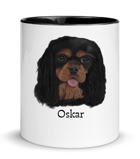Customizable Pet Pic Mug with Color Inside