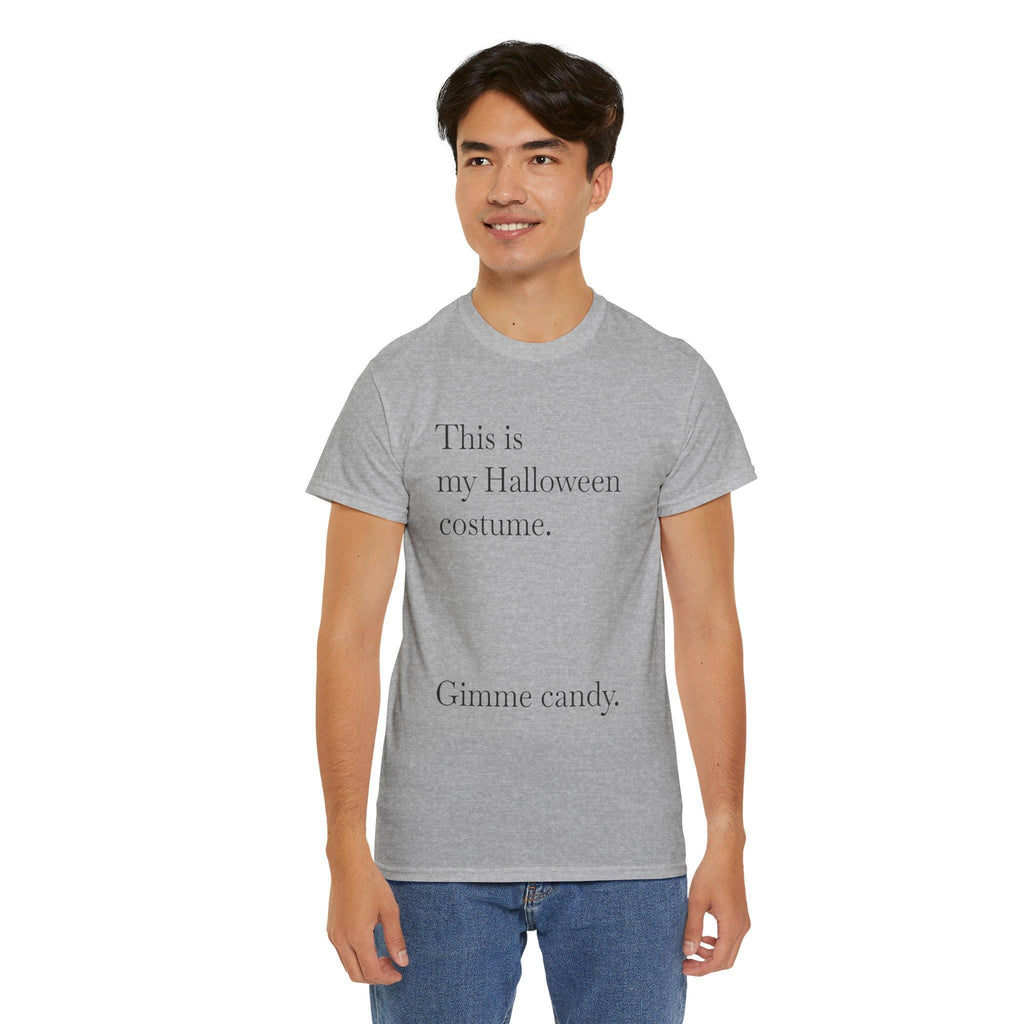 Funny Halloween Unisex Tee, Spooky Party Shirt, Humorous Halloween Top, Trick or Treat Costume