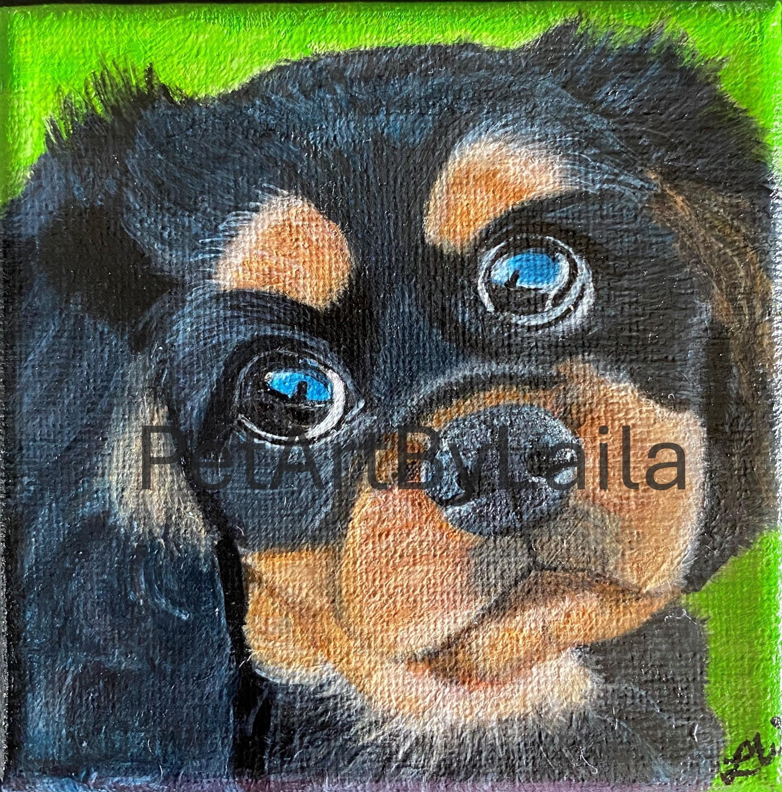 Custom pet portrait | cat dog any pet | painting | personalized | hand-made